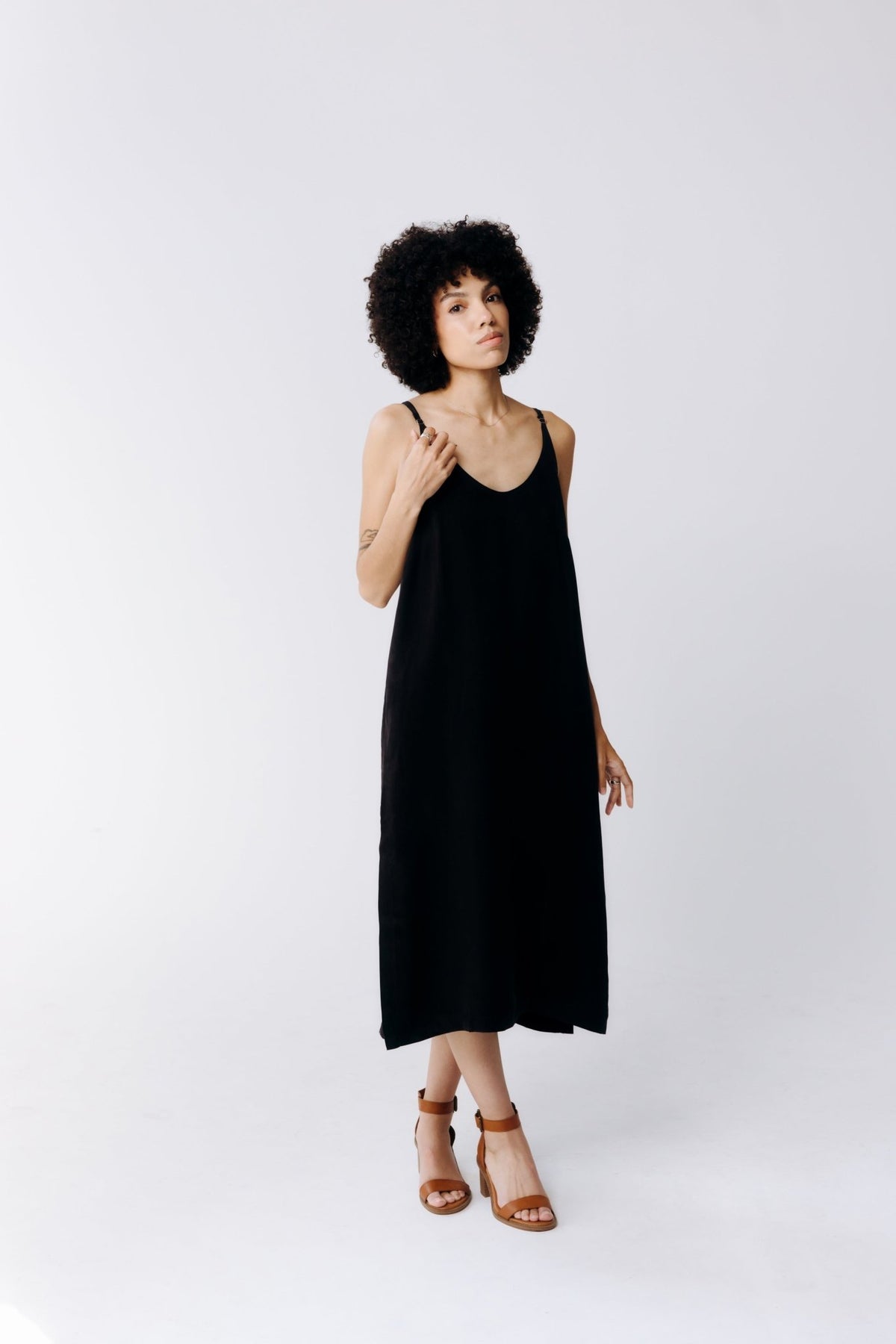 Washable Silk Midi Dress - Shop Avnu