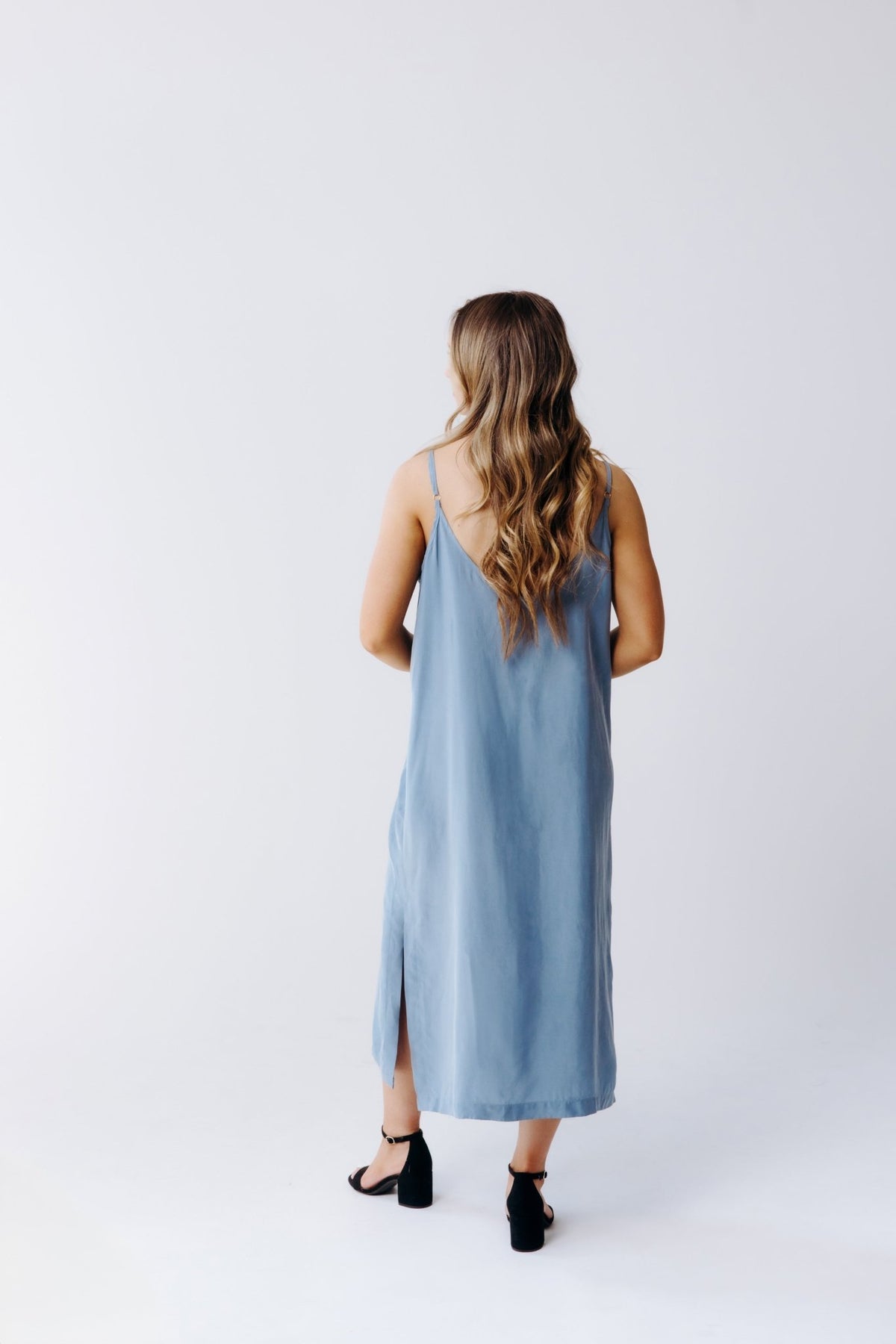 Washable Silk Midi Dress - Shop Avnu