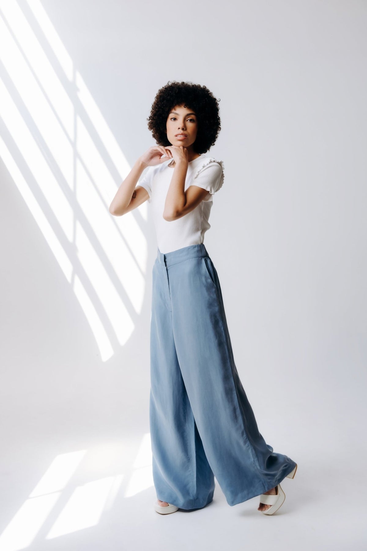 Washable Silk Wide - Leg Pants - Shop Avnu