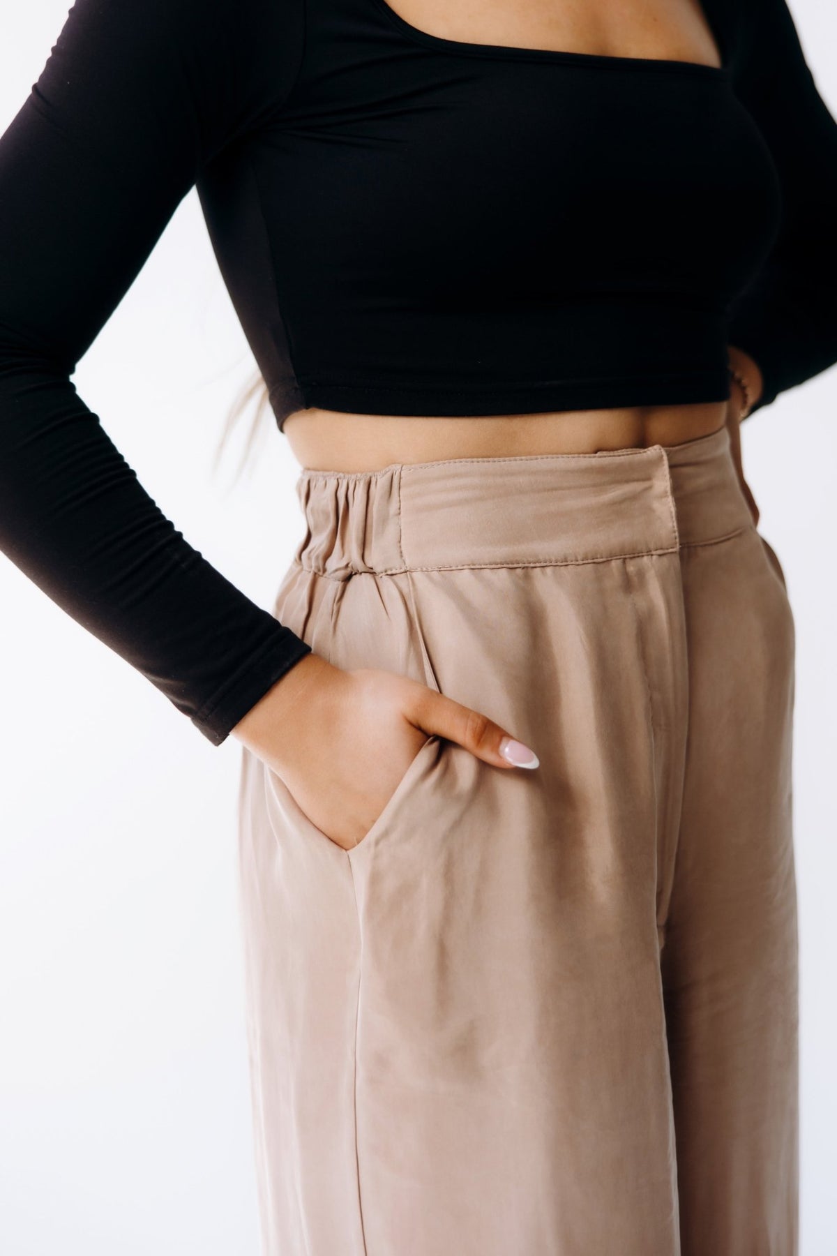 Washable Silk Wide - Leg Pants - Shop Avnu