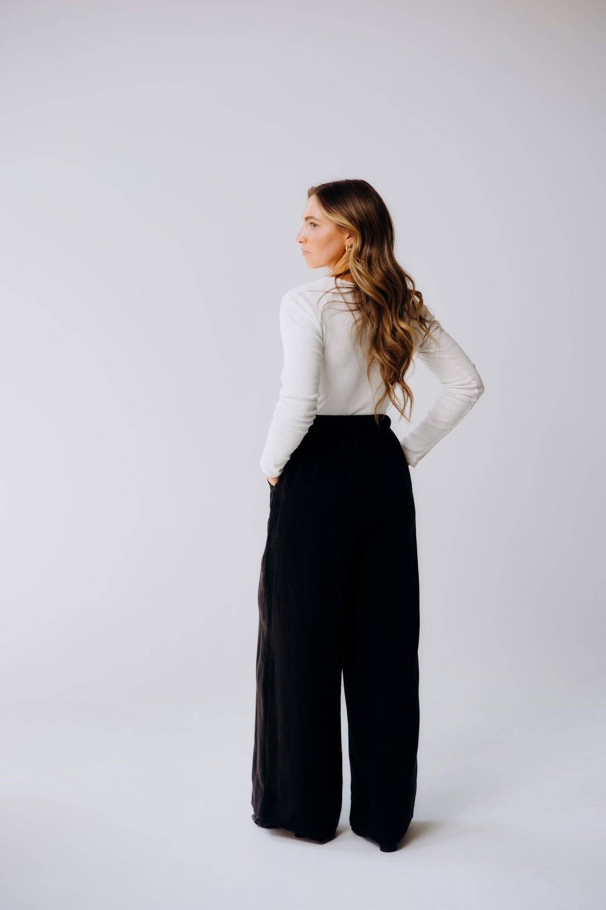 Washable Silk Wide - Leg Pants - Shop Avnu