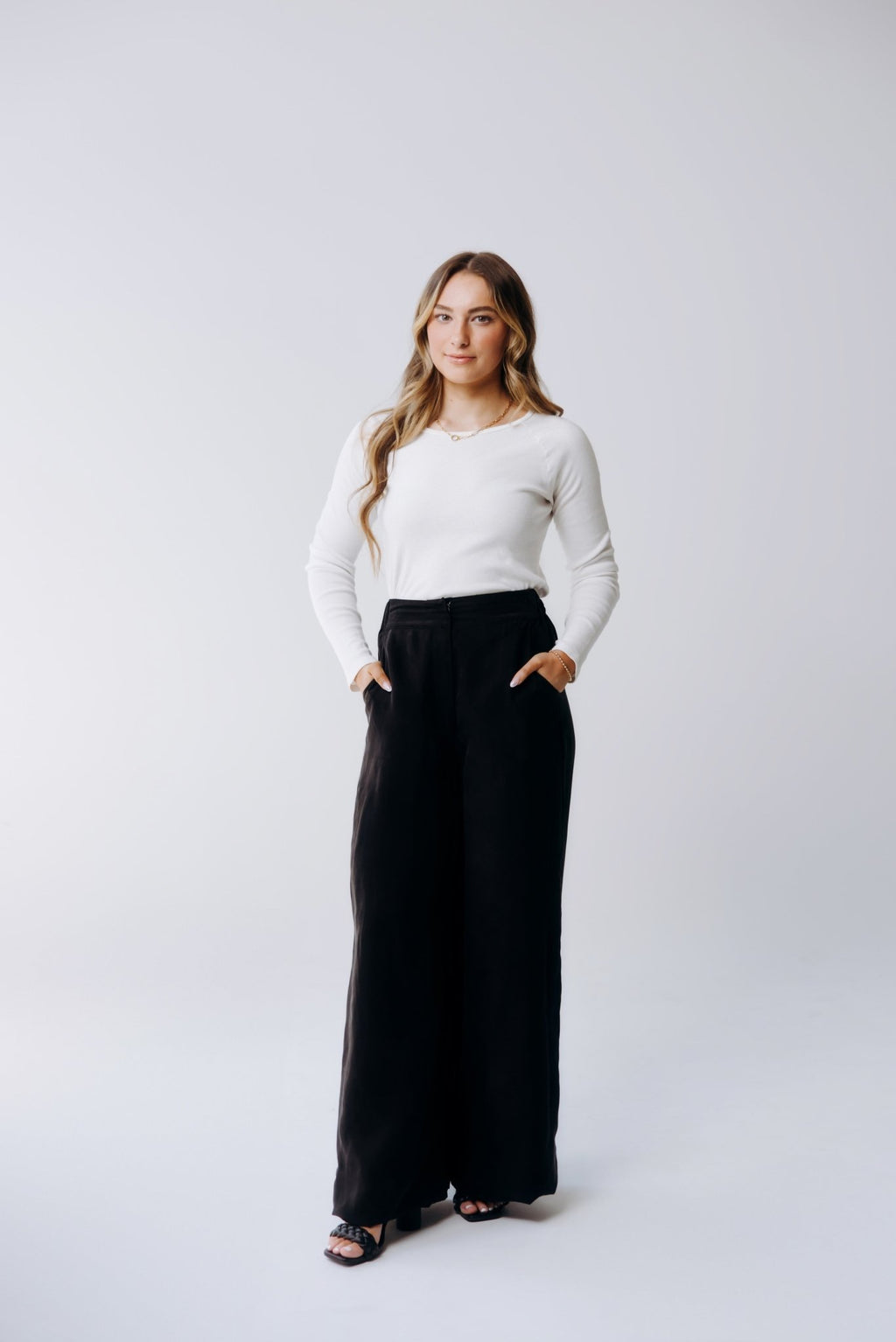 Washable Silk Wide - Leg Pants - Shop Avnu