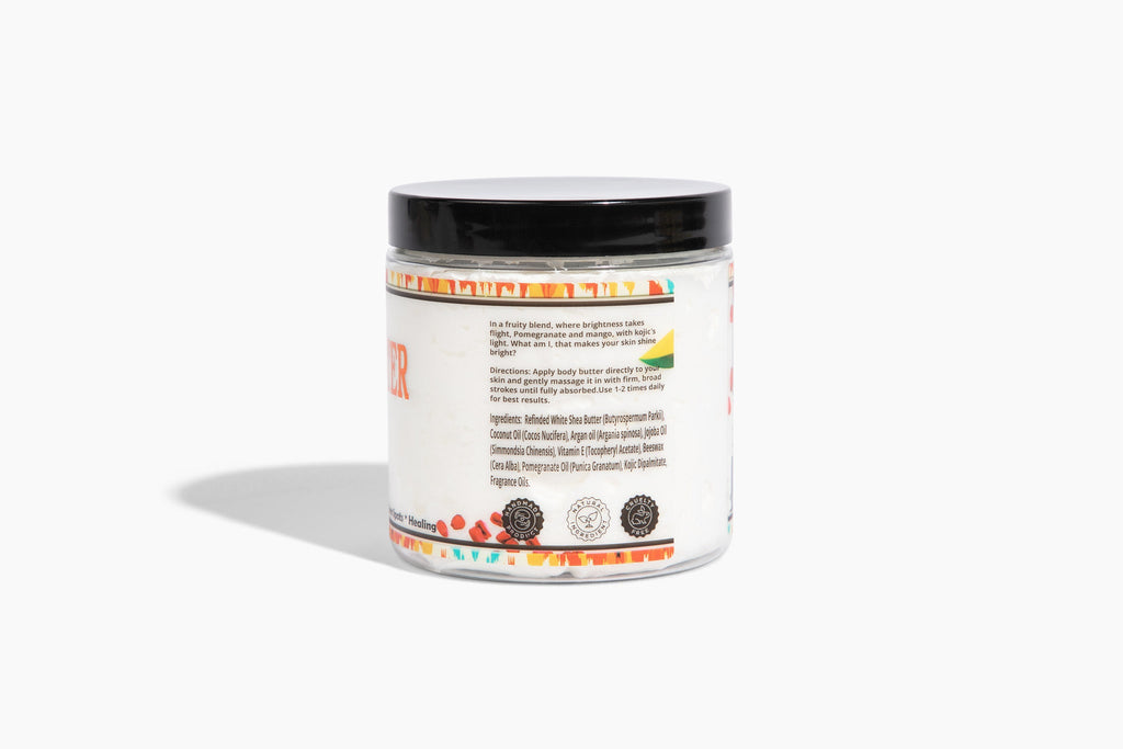 Pomegranate Mango Kojic Whipped Body Butter – Uneven-Looking Skin