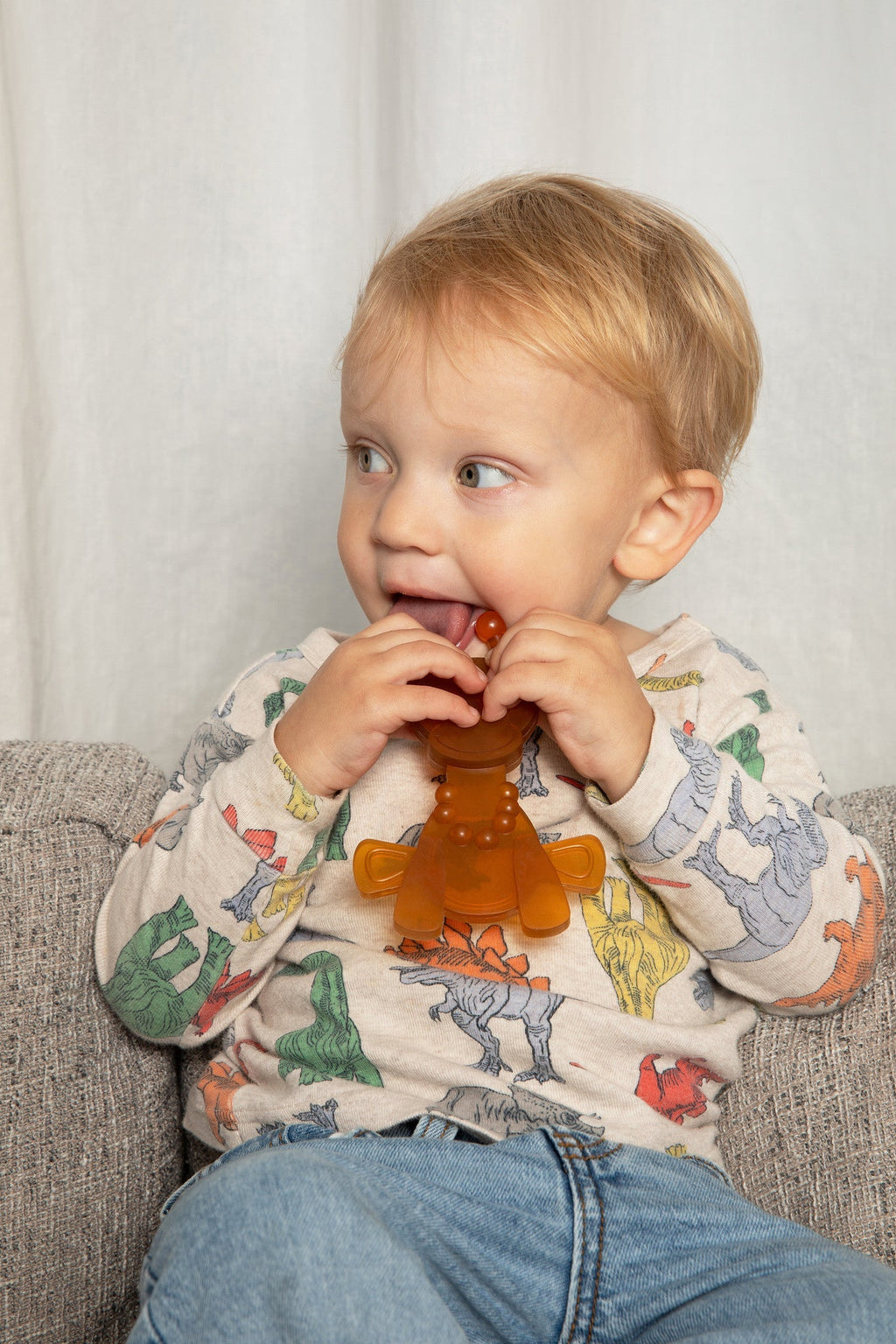 The Little Bamber - Natural Rubber & Baltic Amber Teething Toy - Shop Avnu