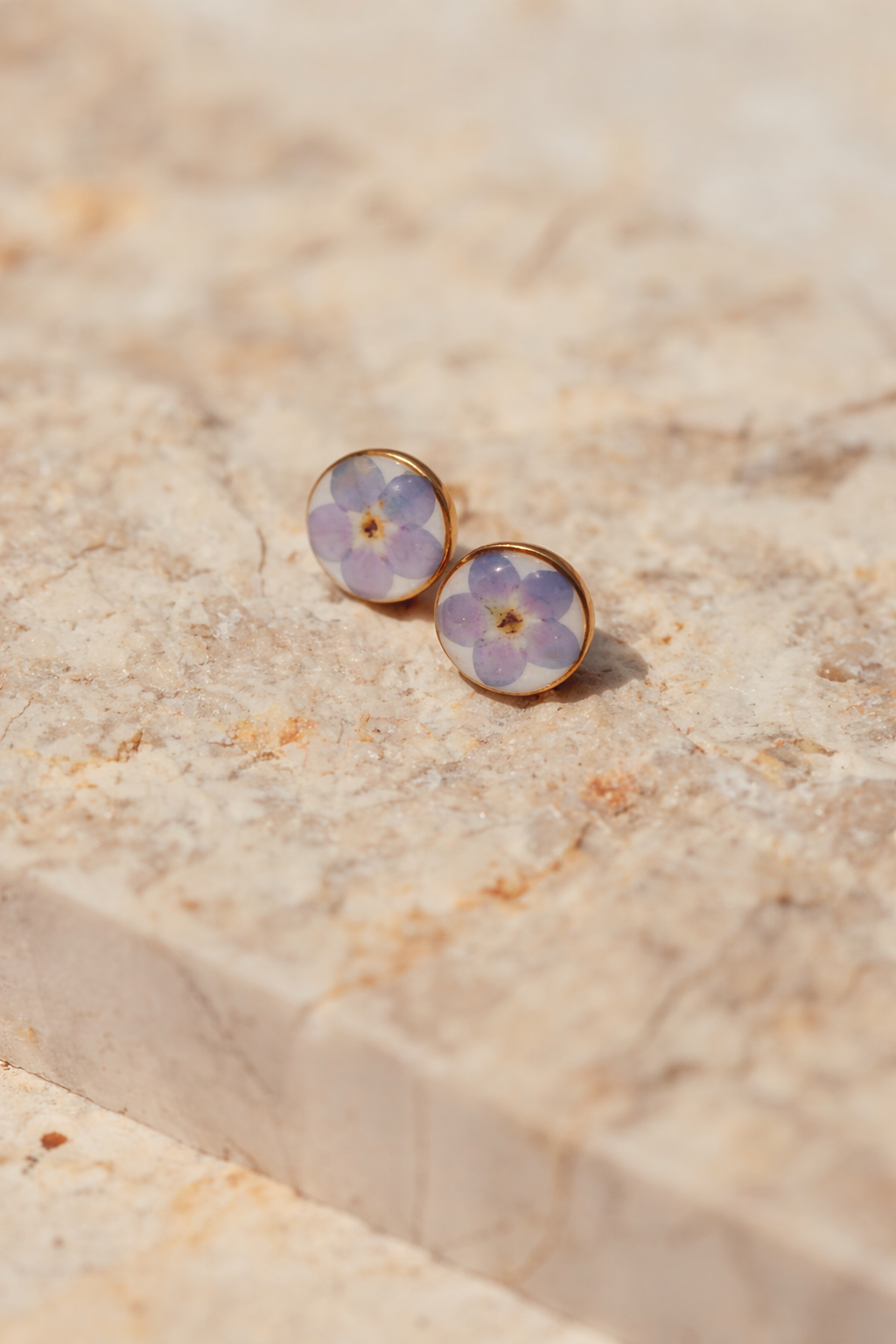 Wildflower Gold Stud Earrings