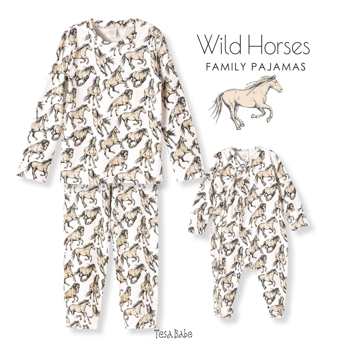 Wild Horses Bamboo Zipper Romper - Shop Avnu