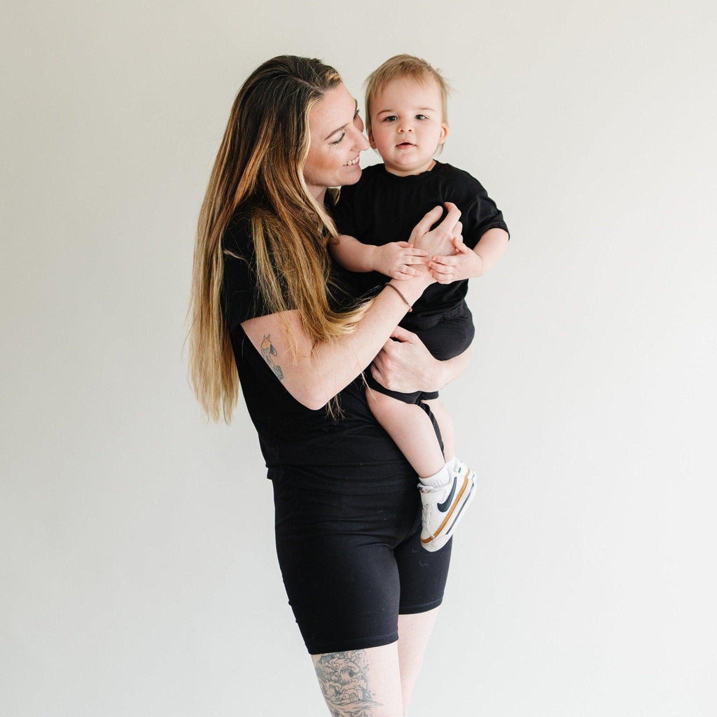 Women's Bamboo Tee & Bike Shorts - sold as separates - Shop Avnu