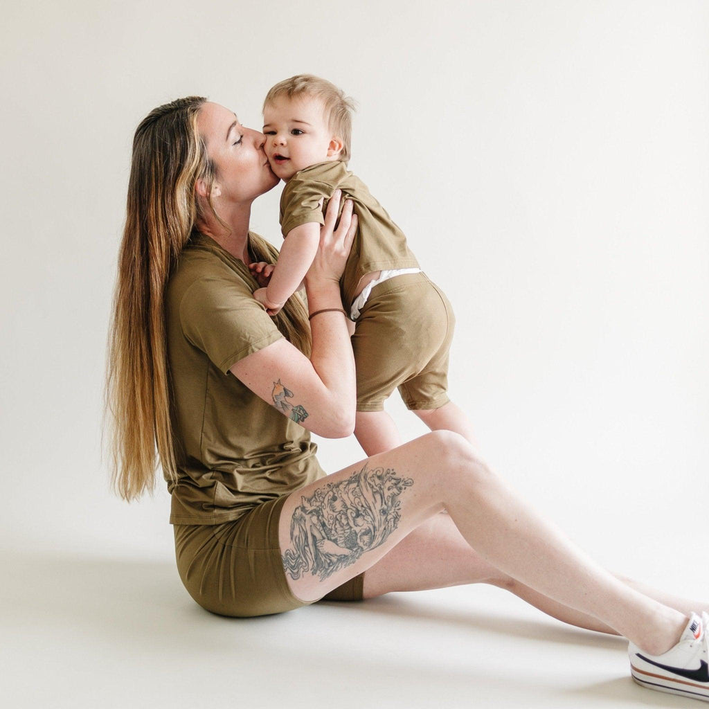 Women's Bamboo Tee & Bike Shorts - sold as separates - Shop Avnu