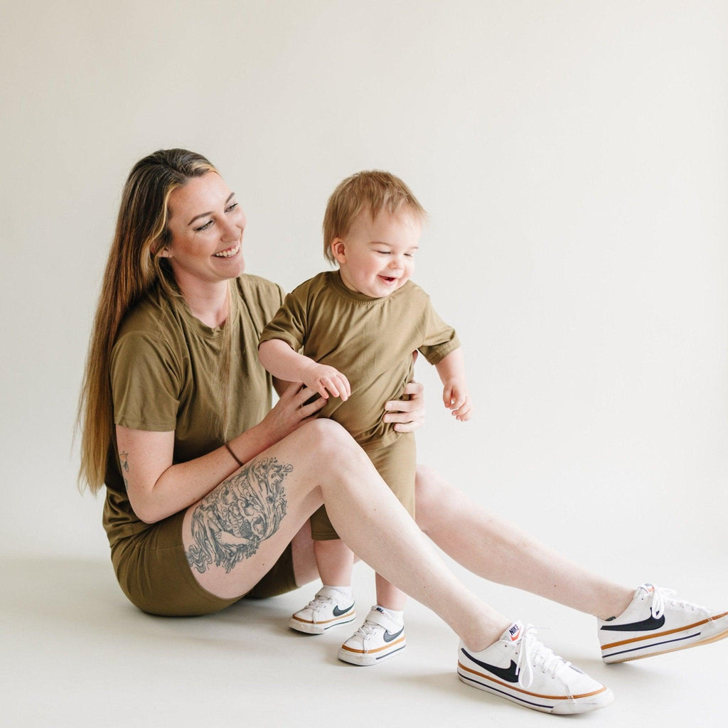 Women's Bamboo Tee & Bike Shorts - sold as separates - Shop Avnu
