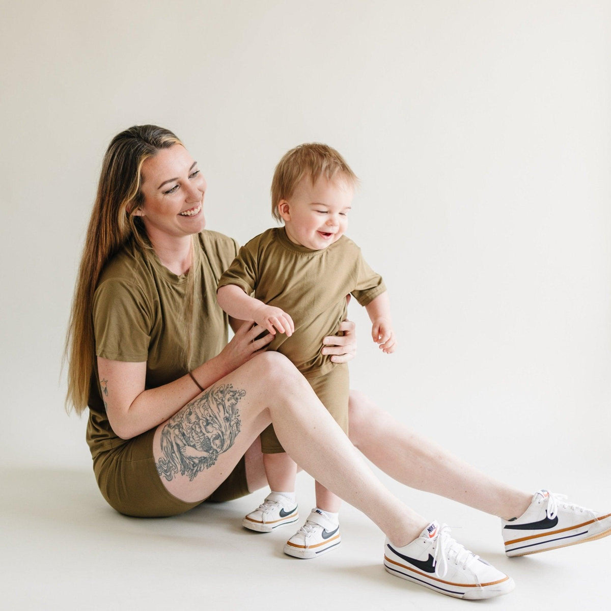 Women's Bamboo Tee & Bike Shorts - sold as separates - Shop Avnu