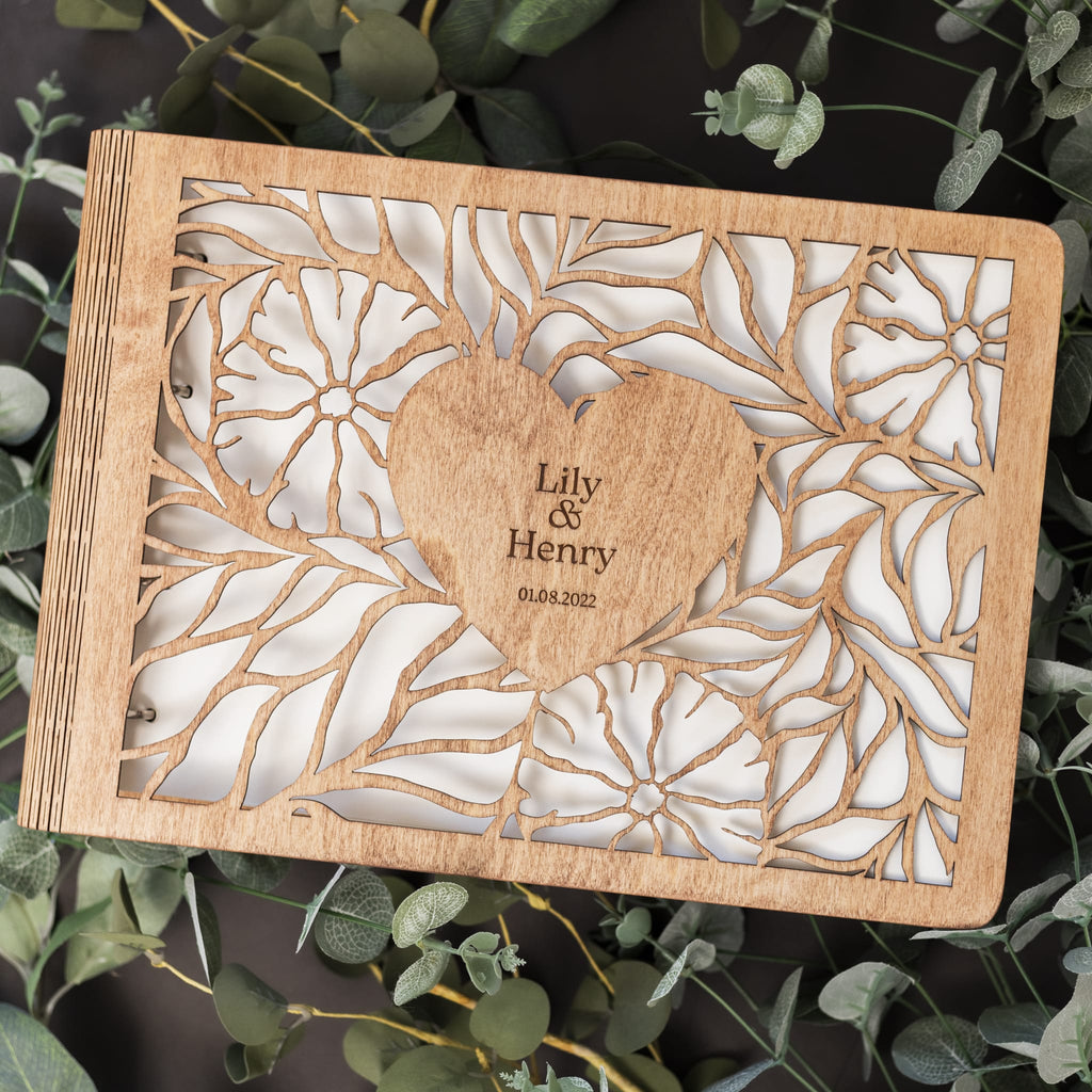 Wooden Photo Album - Bloomheart