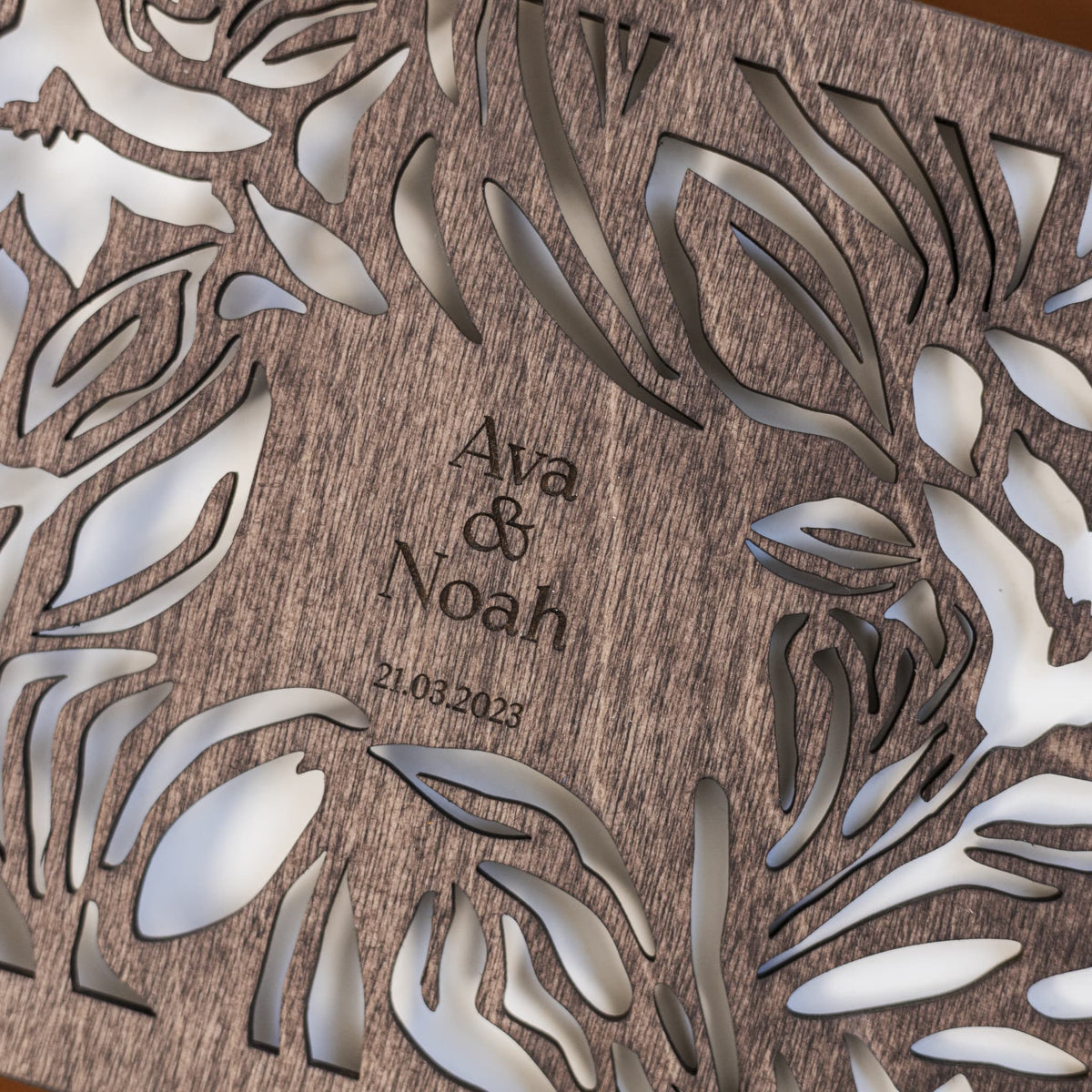 Wooden Photo Album - Wildflower