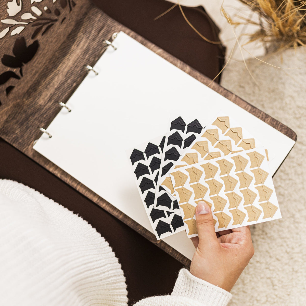 Wooden Photo Album - Floret