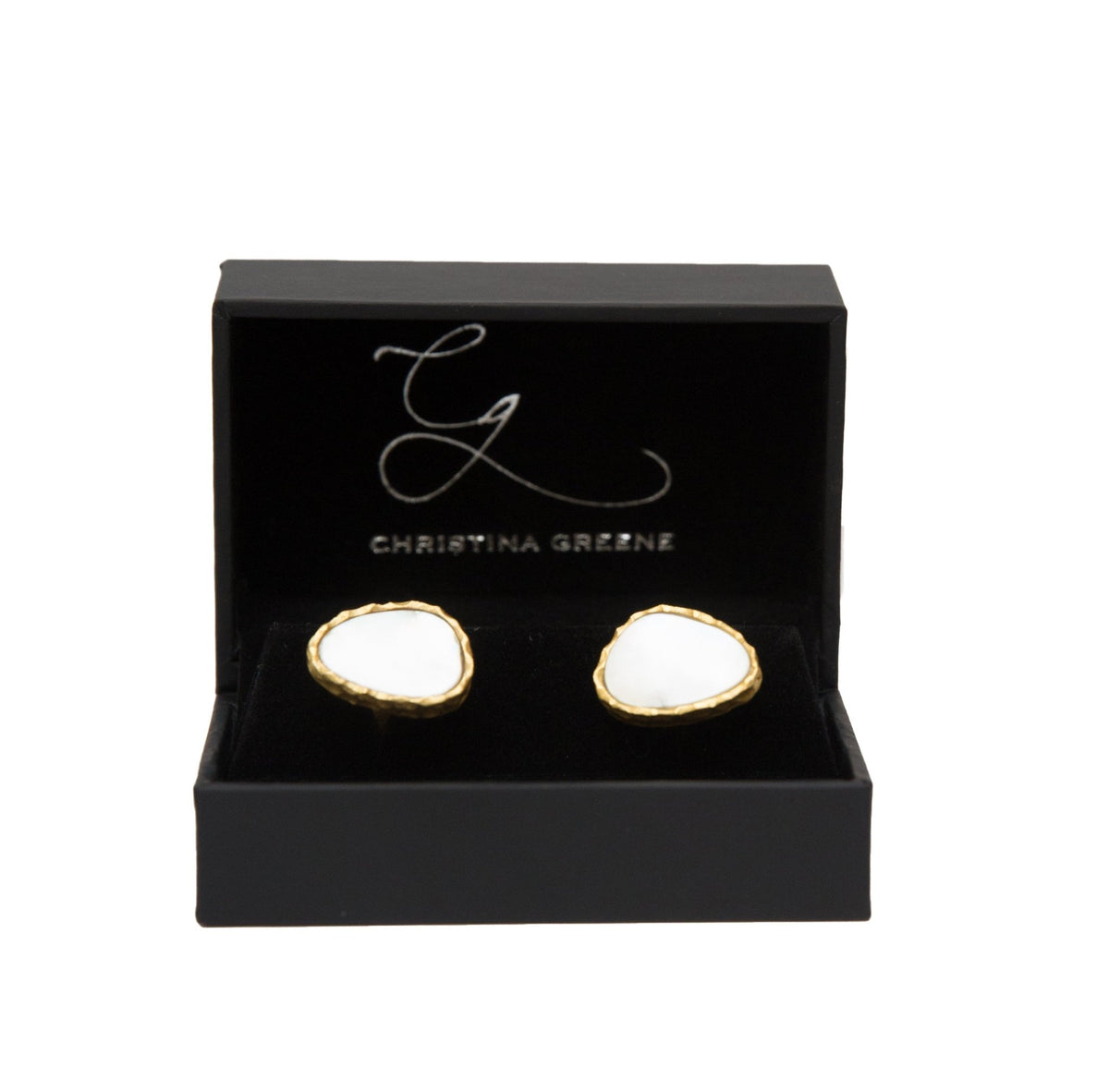 Men's Cufflinks Set - Pearl - Shop Avnu