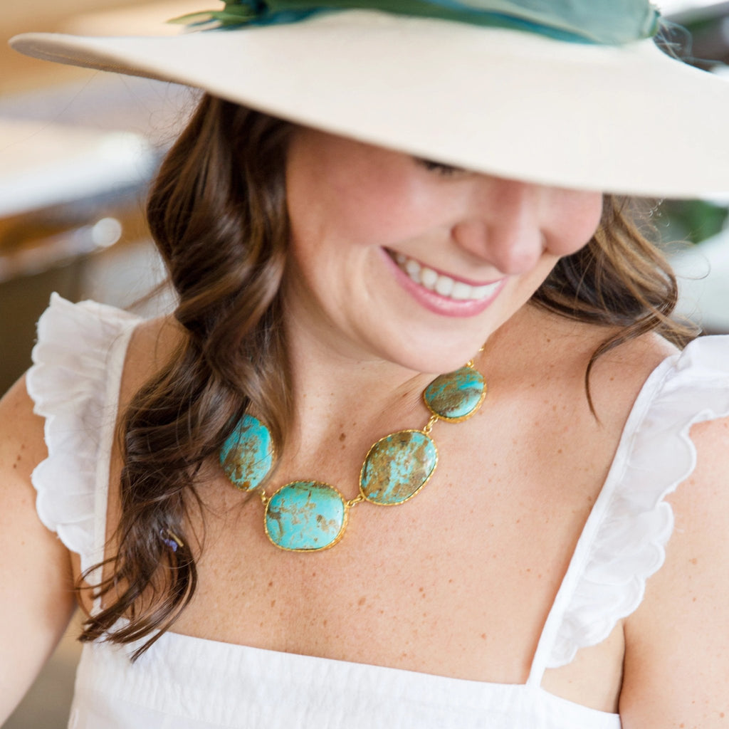 Statement Necklace - Turquoise - Shop Avnu